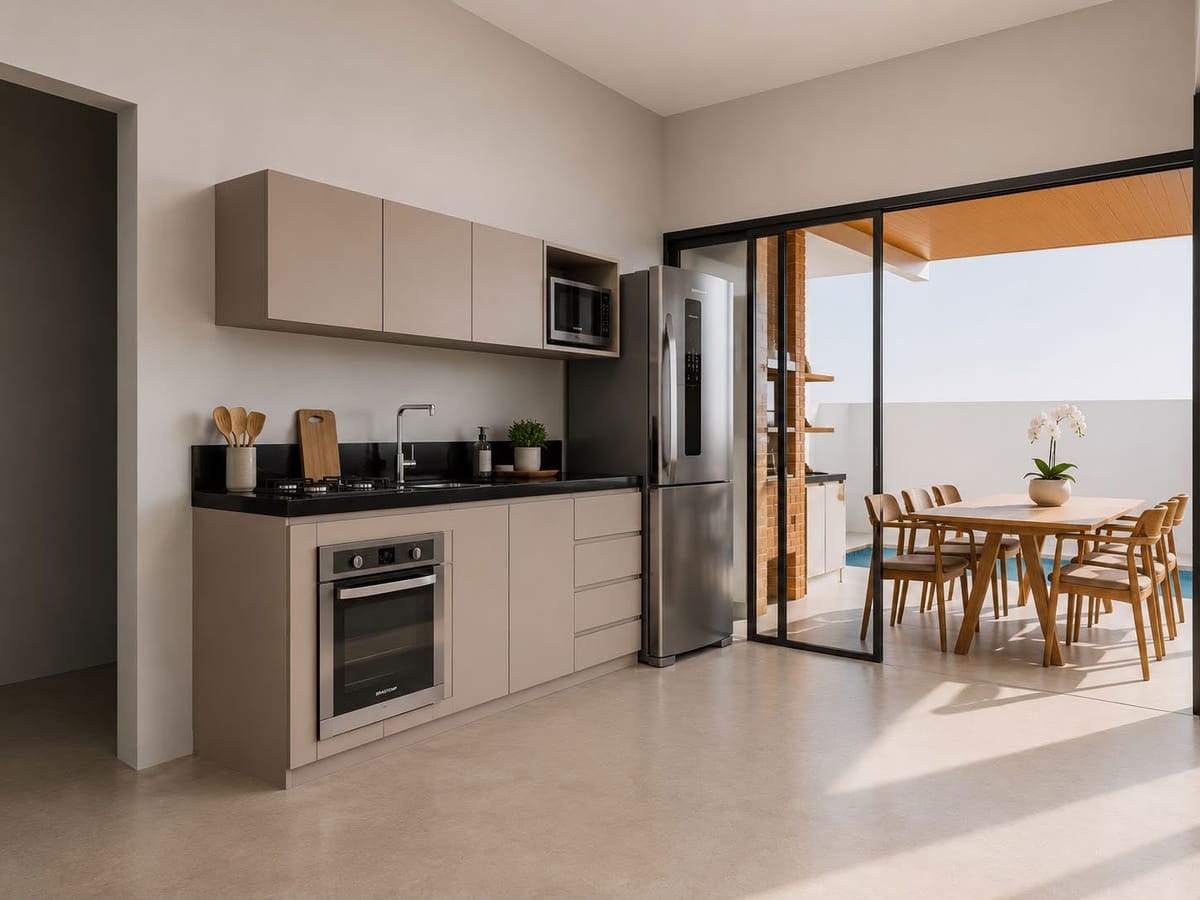 Modelo de casa 4 construída com parceiros da Dunna Invest