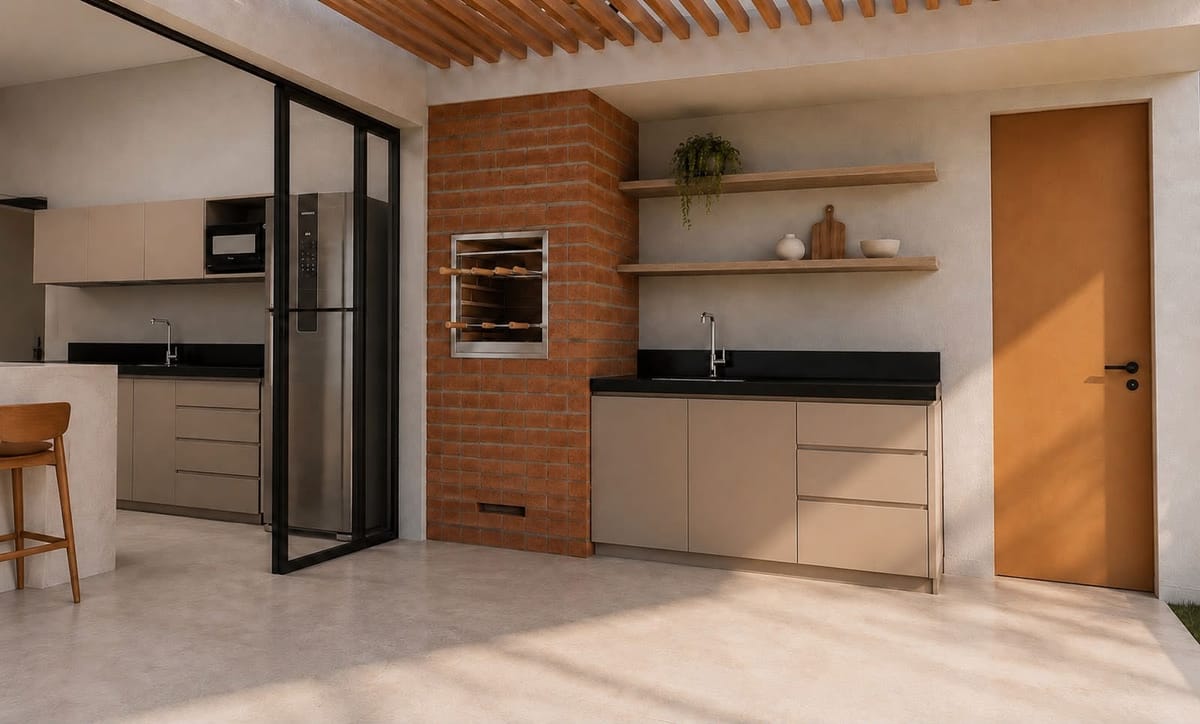 Modelo de casa 6 construída com parceiros da Dunna Invest